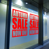 2 x AUTUMN SALE NOW ON! Retail Window Decals