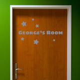 Custom Bedroom Door Name With Stars