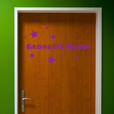 Custom Bedroom Door Name With Stars