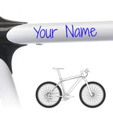2 x Bike Frame Custom Name Stickers - Kids Style