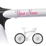 2 x Bike Frame Custom Name Stickers - Shack Style