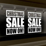 2 x CHRISTMAS SALE NOW ON! Retail Window Decals