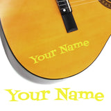 2 x Custom Name Guitar Stickers - Cartoon Style