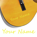 2 x Custom Name Guitar Stickers - Handwriting Style