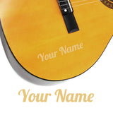 2 x Custom Name Guitar Stickers - Wing Style