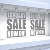 2 x JANUARY SALE NOW ON! Retail Window Decals