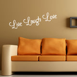 Live Laugh Love - Wall Quote Sticker