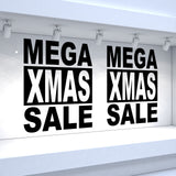 2 x MEGA XMAS SALE - Retail Window Decals