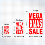 2 x MEGA XMAS SALE - Retail Window Decals