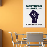 Northern Soul Keep The Faith - Wall Sticker
