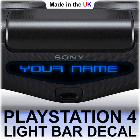 2 x PS4 Personalised Lightbar Stickers
