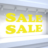 2 x SALE Window Decals - Rounded Style