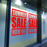 2 x SUMMER SALE NOW ON! Retail Window Decals
