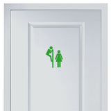 Peek Over Cubical Funny Toilet Door Sticker