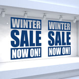 2 x WINTER SALE NOW ON! Retail Window Decals
