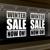 2 x WINTER SALE NOW ON! Retail Window Decals