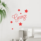 Personalised Name Sticker with Stars